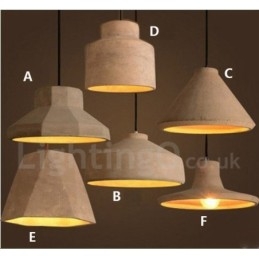 Modern Contemporary Concrte Single Light Pendant Light