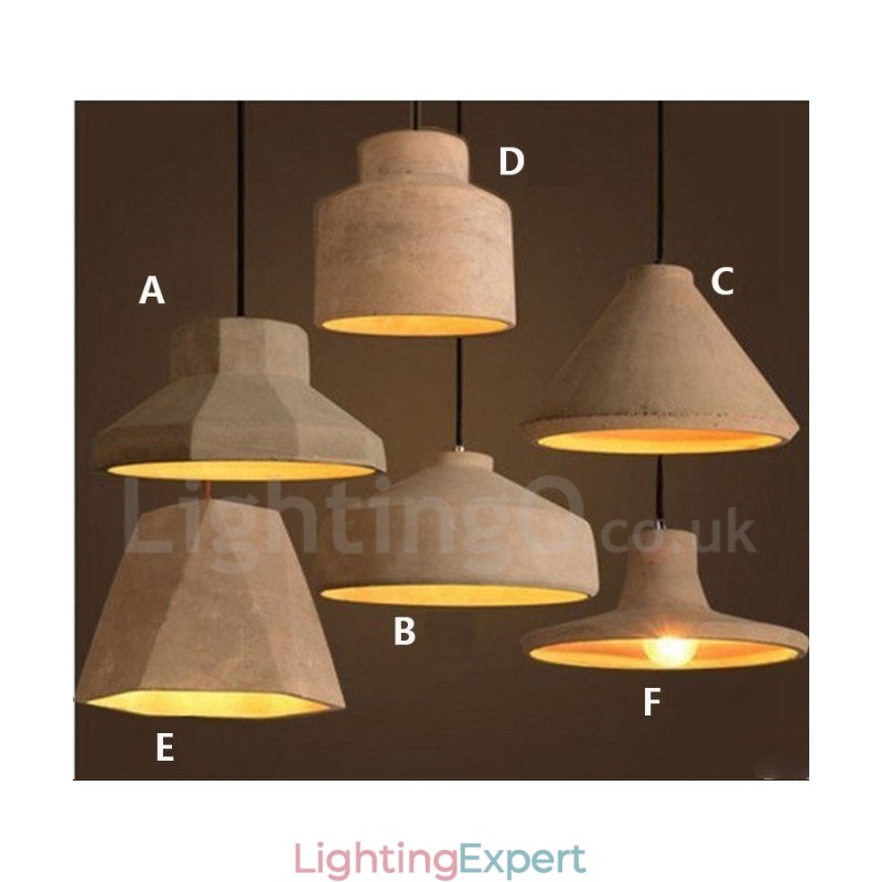 Modern Contemporary Concrte Single Light Pendant Light
