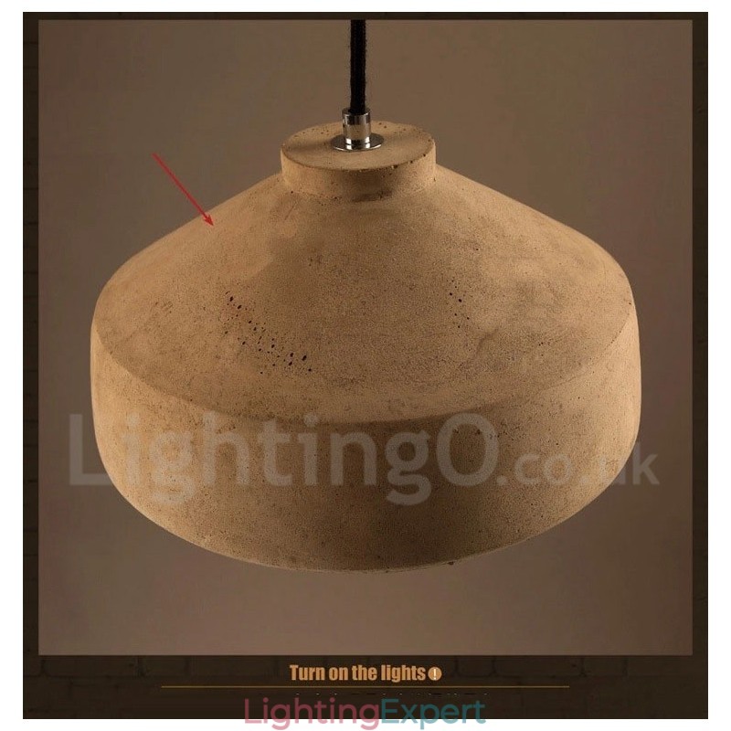 Modern Contemporary Concrte Single Light Pendant Light