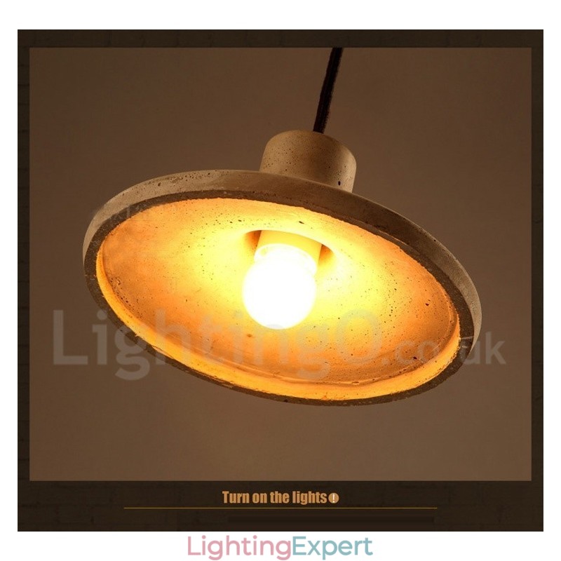 Modern Contemporary Concrte Single Light Pendant Light