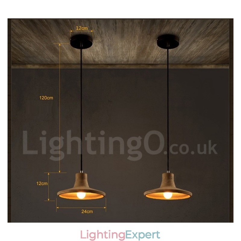 Modern Contemporary Concrte Single Light Pendant Light