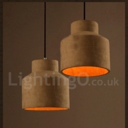 Modern Contemporary Concrte Single Light Pendant Light