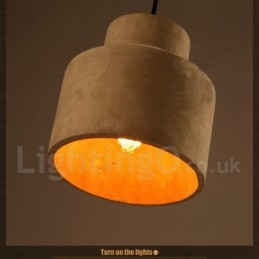 Modern Contemporary Concrte Single Light Pendant Light
