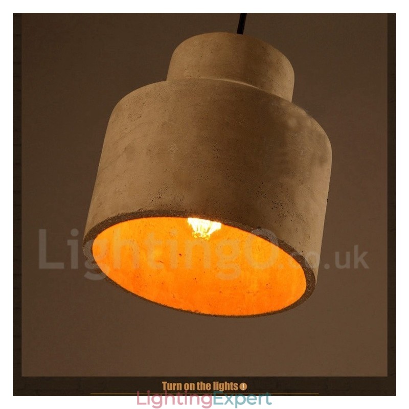 Modern Contemporary Concrte Single Light Pendant Light