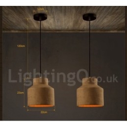 Modern Contemporary Concrte Single Light Pendant Light