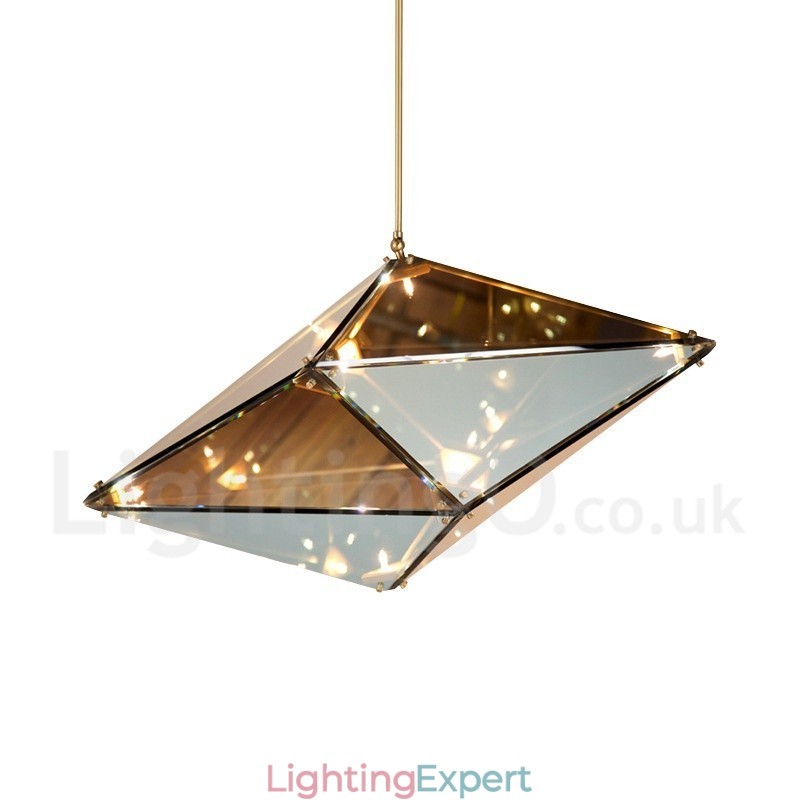 Modern Contemporary Glass Shade Pendant Light