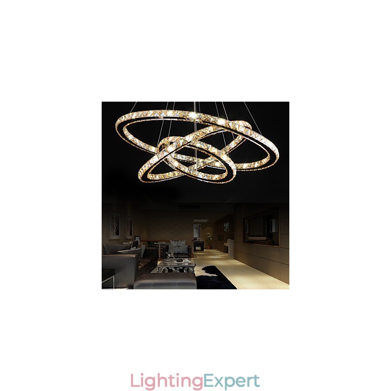 Ceiling Lights with Fashion Style Ring Crystal Ceiling Lamp