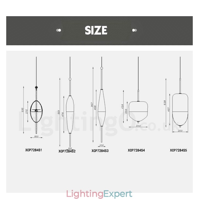 Modern Contemporary Gradient Color Pendant Light with Glass Shade