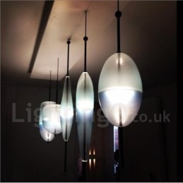 Modern Contemporary Gradient Color Pendant Light with Glass Shade