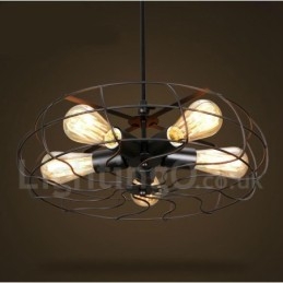 Retro Vintage 5 Light Pendant Light