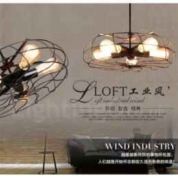 Retro Vintage 5 Light Pendant Light