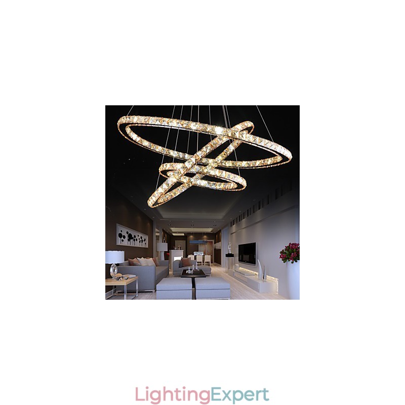 Ceiling Lights with Fashion Style Ring Crystal Ceiling Lamp