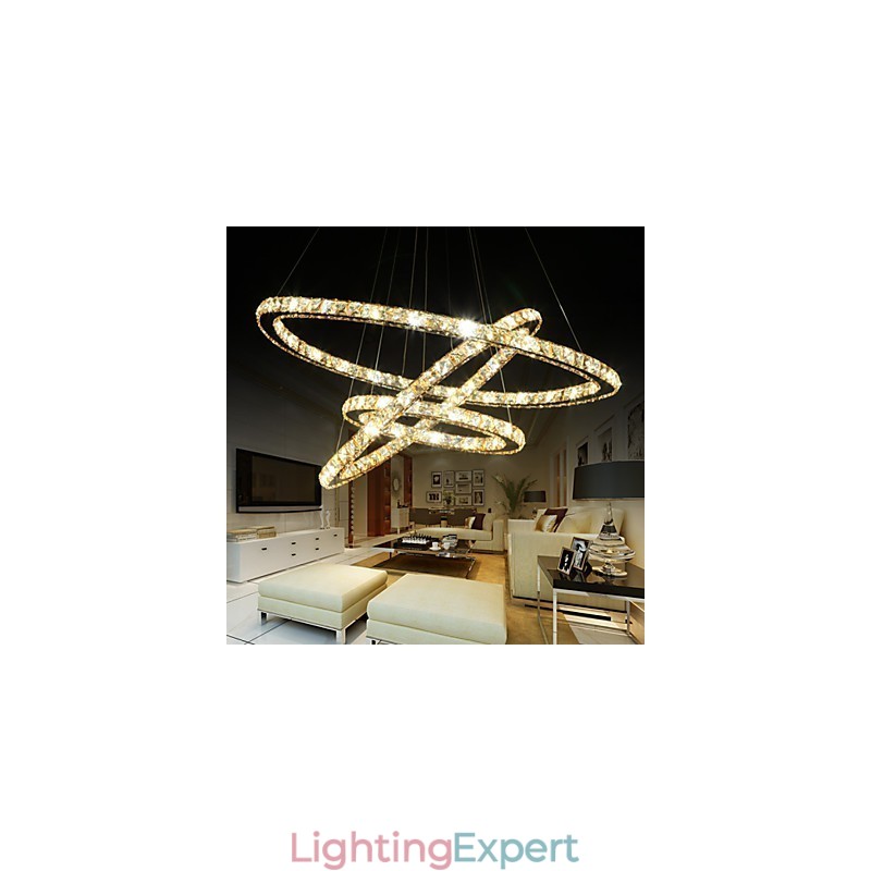 Ceiling Lights with Fashion Style Ring Crystal Ceiling Lamp