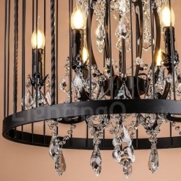 Retro Vintage Metal 4 Light Birdcage Pendant Light