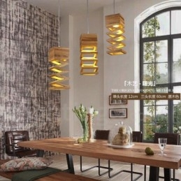 Modern Contemporary Wood Pendant Light