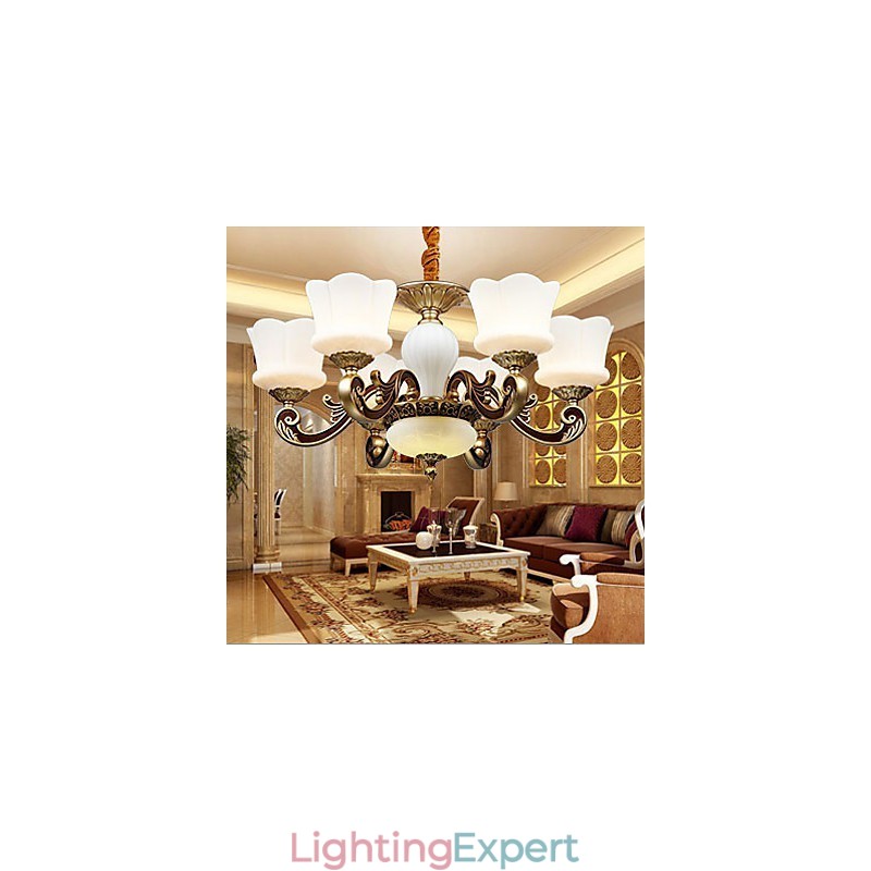 Garden Creative Zinc Alloy Retro Dining Pendant lamp Chandelier