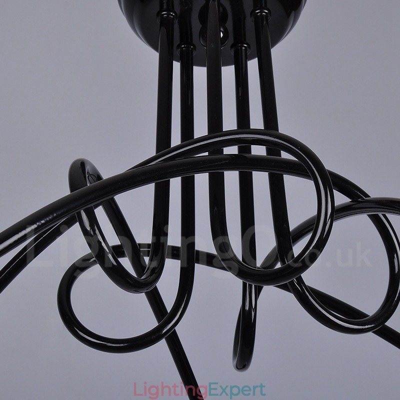 Black Country Metal 5 Light Chandelier Light