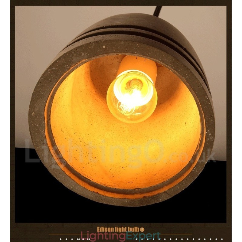 Retro Vintage Concrte Pendant Light