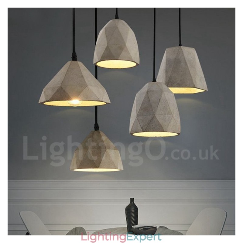 Vintage Concrte 1 Light Pendant Light