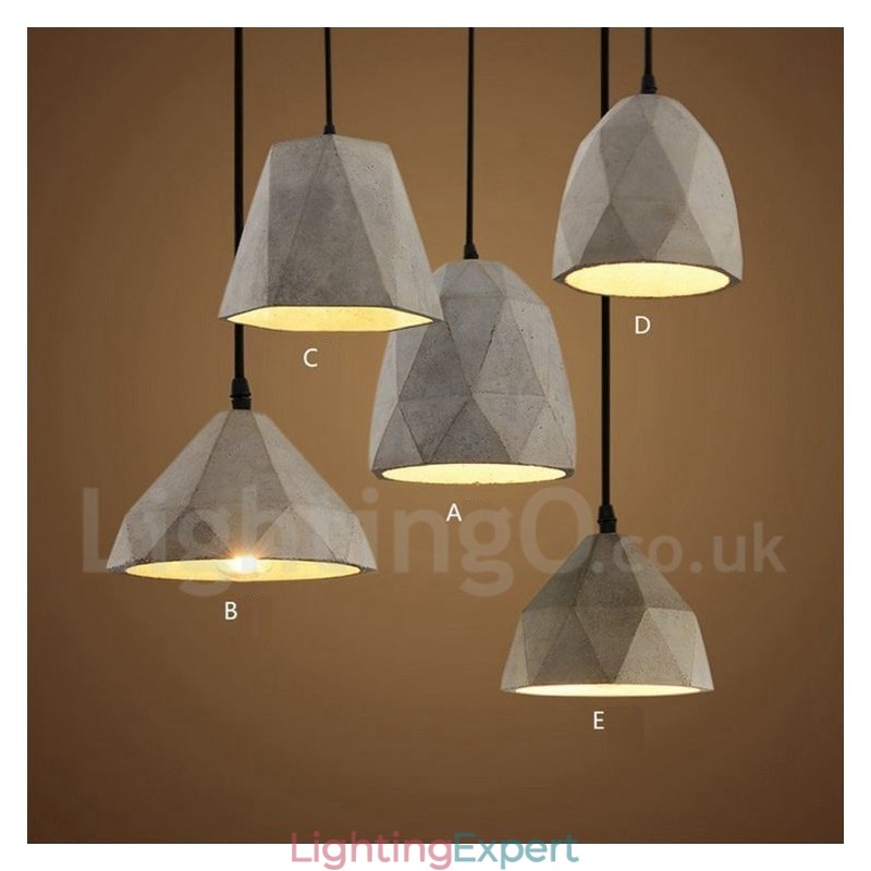 Vintage Concrte 1 Light Pendant Light