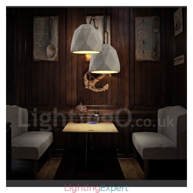 Vintage Concrte 1 Light Pendant Light
