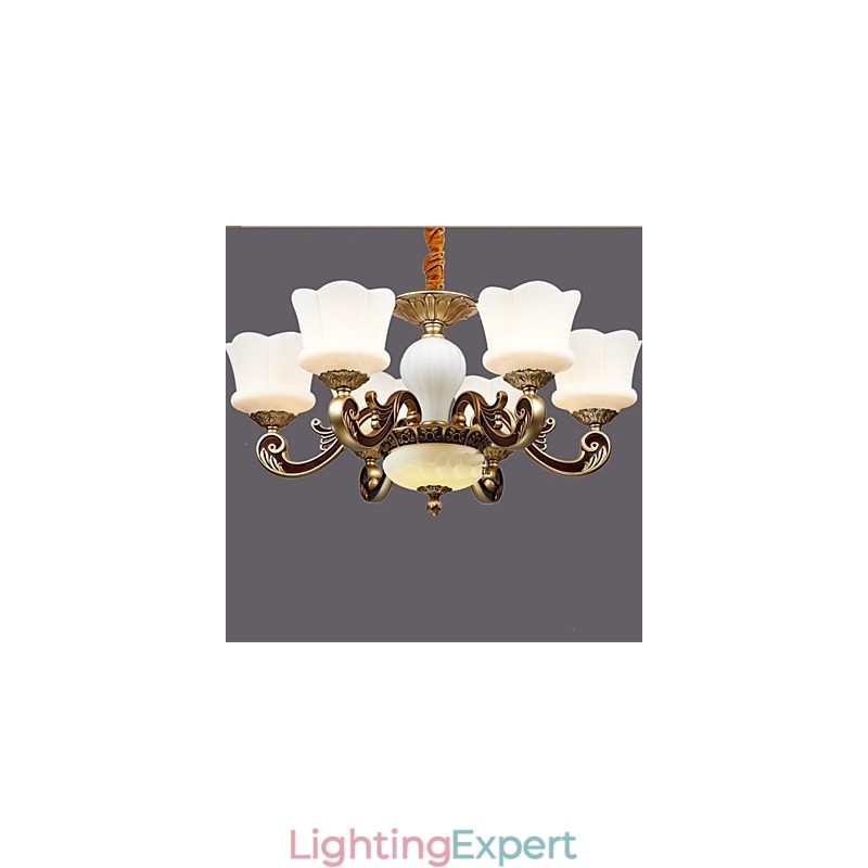 Garden Creative Zinc Alloy Retro Dining Pendant lamp Chandelier