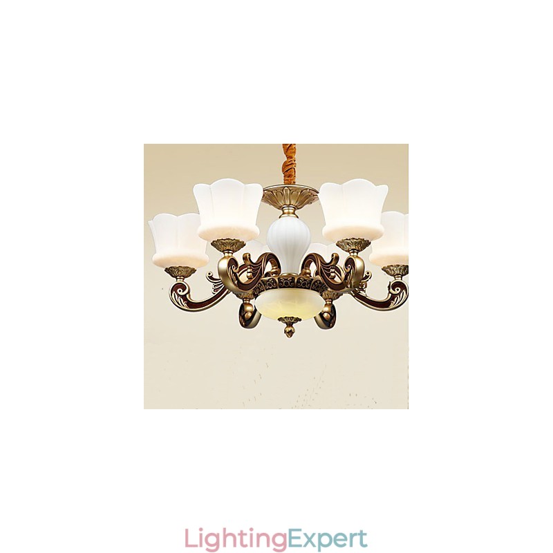 Garden Creative Zinc Alloy Retro Dining Pendant lamp Chandelier