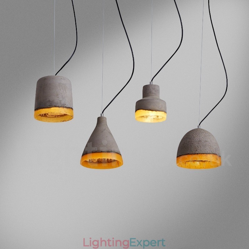 Modern Contemporary Concrte 1 Light Pendant Light