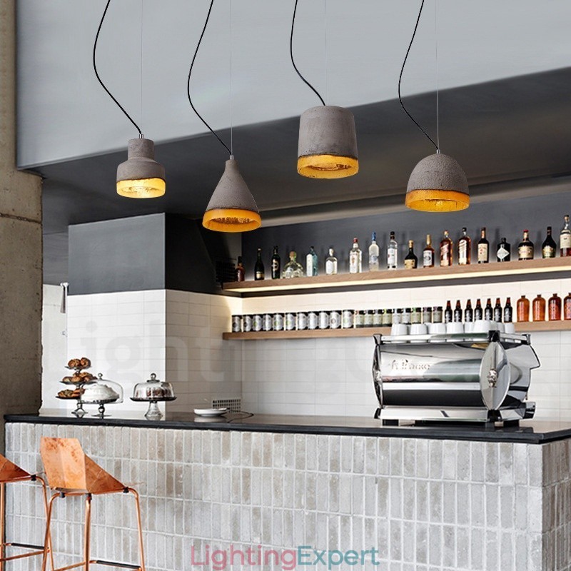 Modern Contemporary Concrte 1 Light Pendant Light
