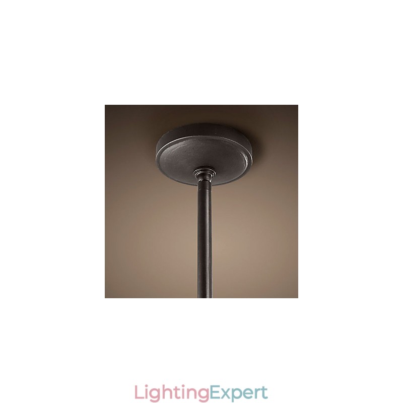 Retro Style Iron Pendent Light with 12 Lights in Candle Feature