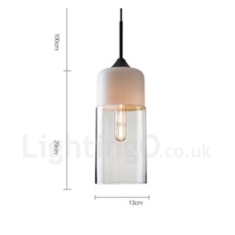 Modern Contemporary Pendant Light with Glass Shade