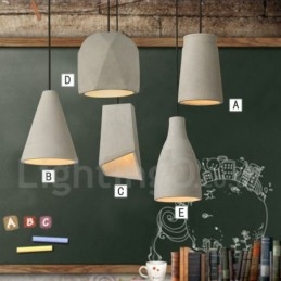 1 Light Concrte Pendant Light