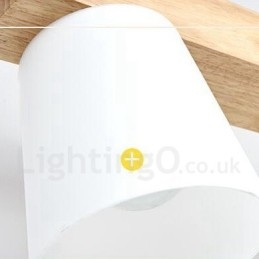 5 Light Modern Contemporary Wood Pendant Light