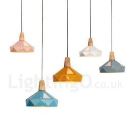 Single 1 Light Modern Contemporary Multi Colors Pendant Light