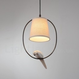 1 Light Rustic Lodge Vintage Pendant Light