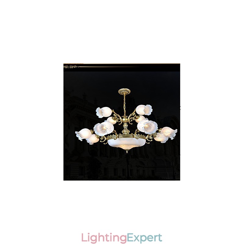 Chandelier Traditional Classic Vintage Retro Metal