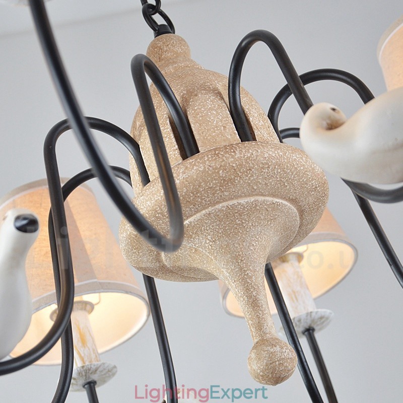 8 Light Rustic Lodge Vintage Pendant Light