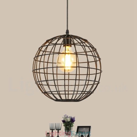 Country Vintage Globe Pendant Light Country Vintage Globe Pendant Light