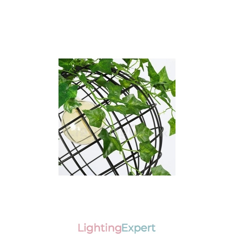 Country Vintage Globe Pendant Light