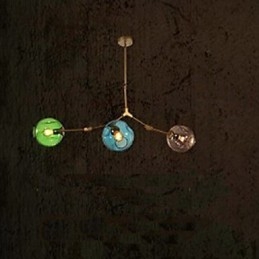 Art Color Glass Bulb Pendant