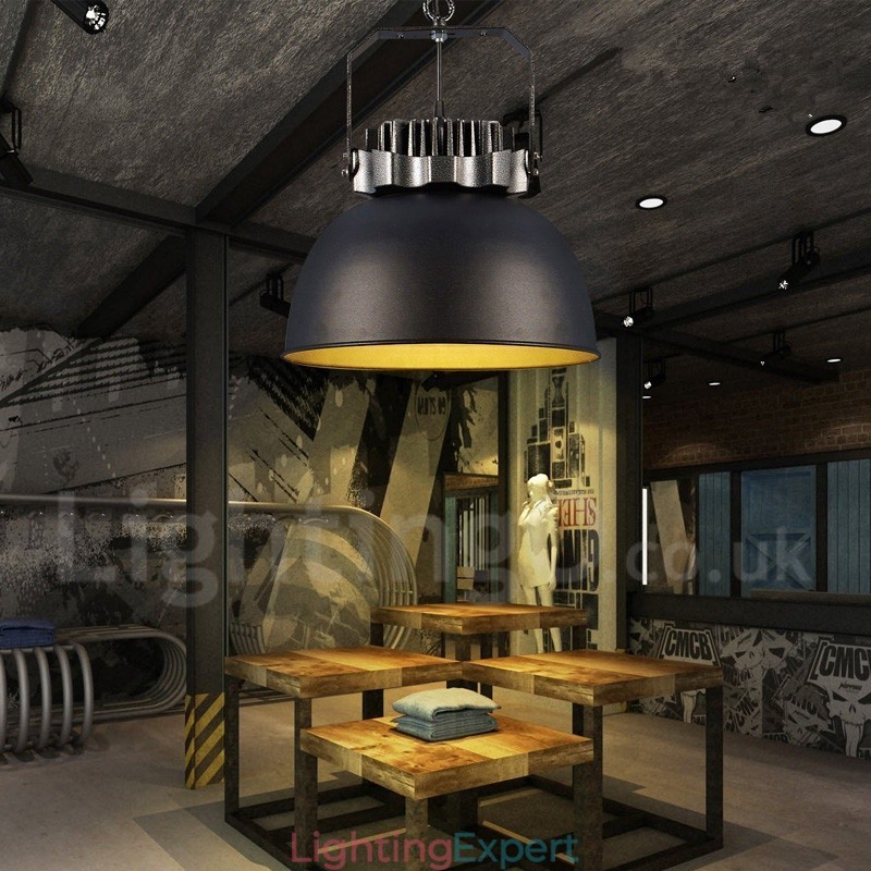 Black Country Vintage Metal Pendant Light
