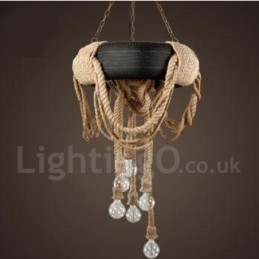 Country Vintage 6 Light Pendant Light