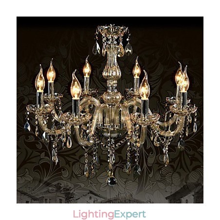 8 Lights Luxury Crystal Chandelier Cognac Color K9 Crystal Chandelier 8 Lights Luxury Crystal Chandelier Cognac Color K9 Crystal Chandelier
