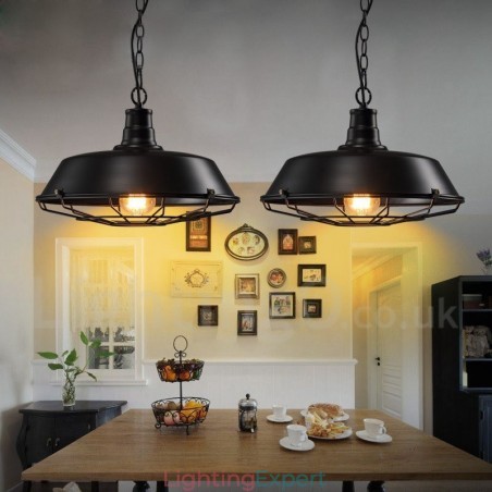 Retro Vintage Black Metal Pendant Light Retro Vintage Black Metal Pendant Light