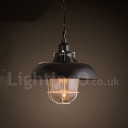 Retro Vintage Metal 1 Light Pendant Light