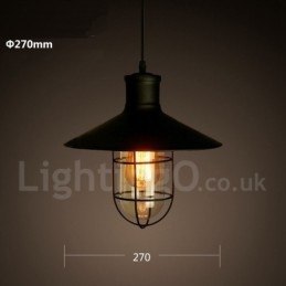 Retro Vintage Metal 1 Light Pendant Light