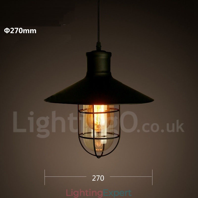 Retro Vintage Metal 1 Light Pendant Light