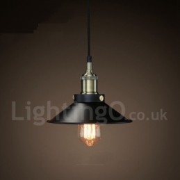 Retro Vintage Metal 1 Light Pendant Light