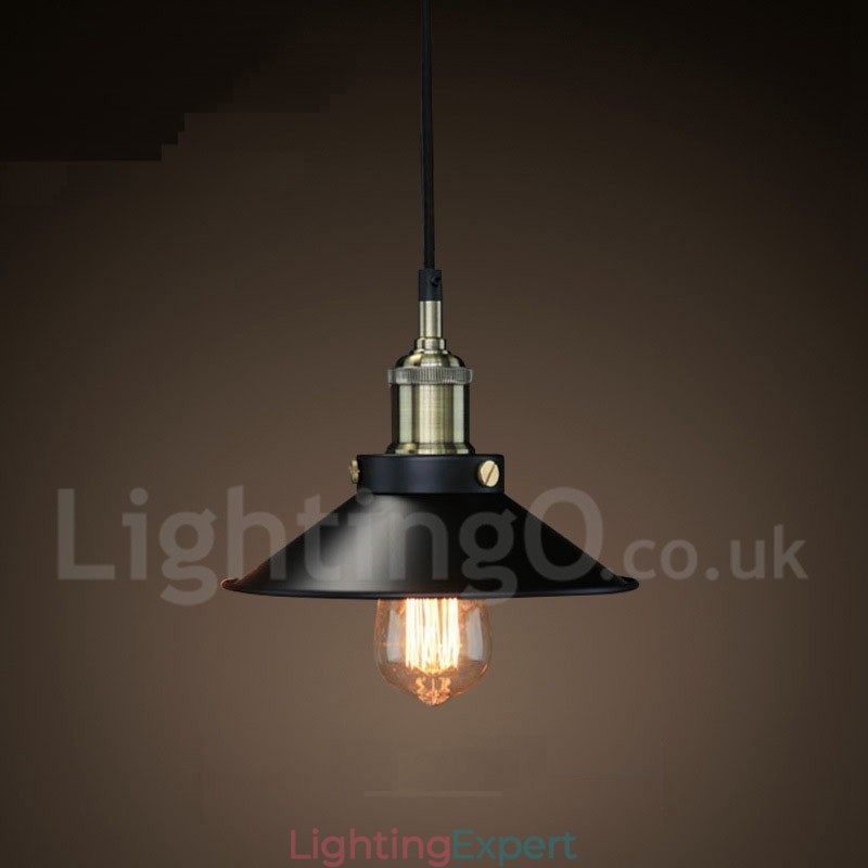 Retro Vintage Metal 1 Light Pendant Light