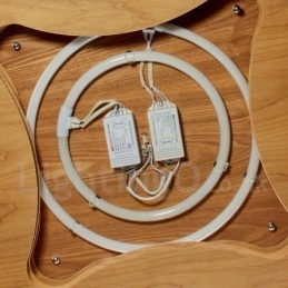 Wood Flush Mount Light